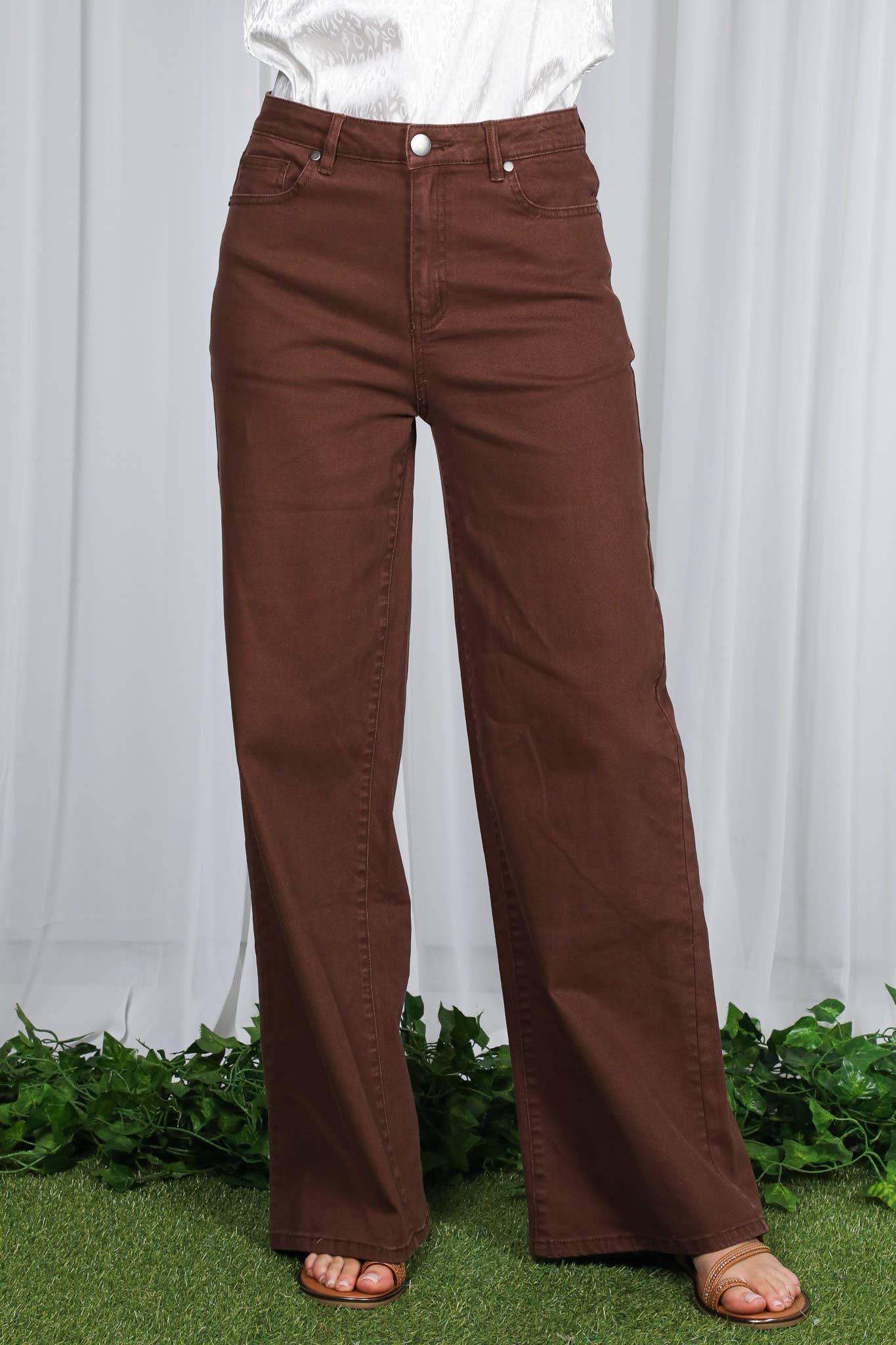 Straight Leg Cotton Long Span Pants VP83031