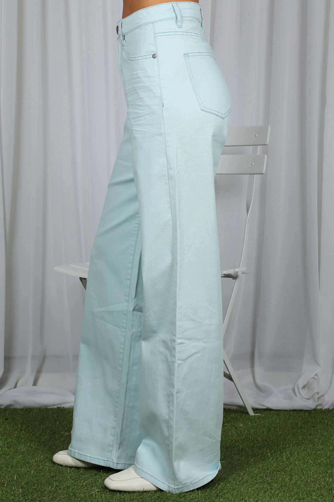 Straight Leg Cotton Long Span Pants VP83031