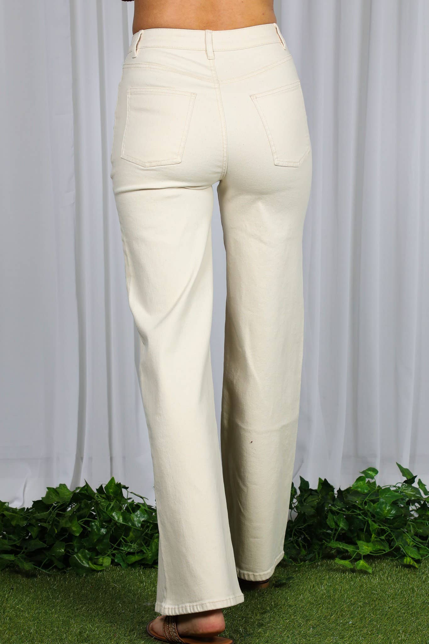 Straight Leg Cotton Long Span Pants VP83031