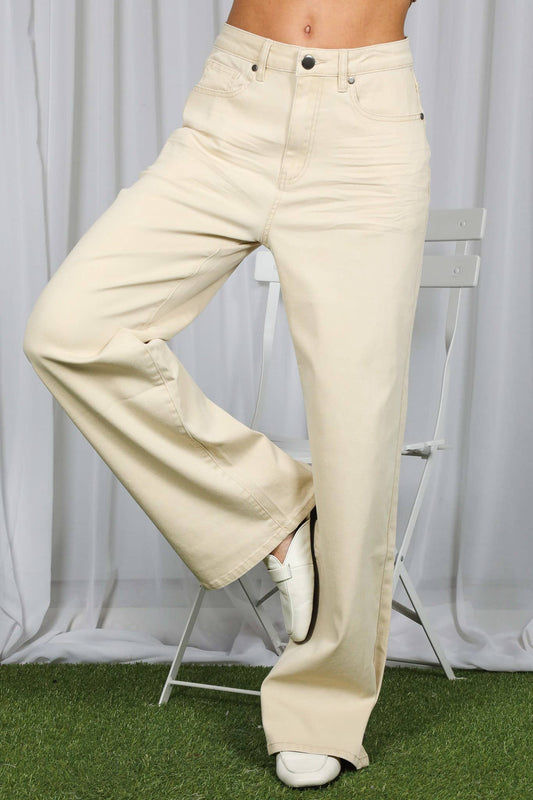 Straight Leg Cotton Long Span Pants VP83031