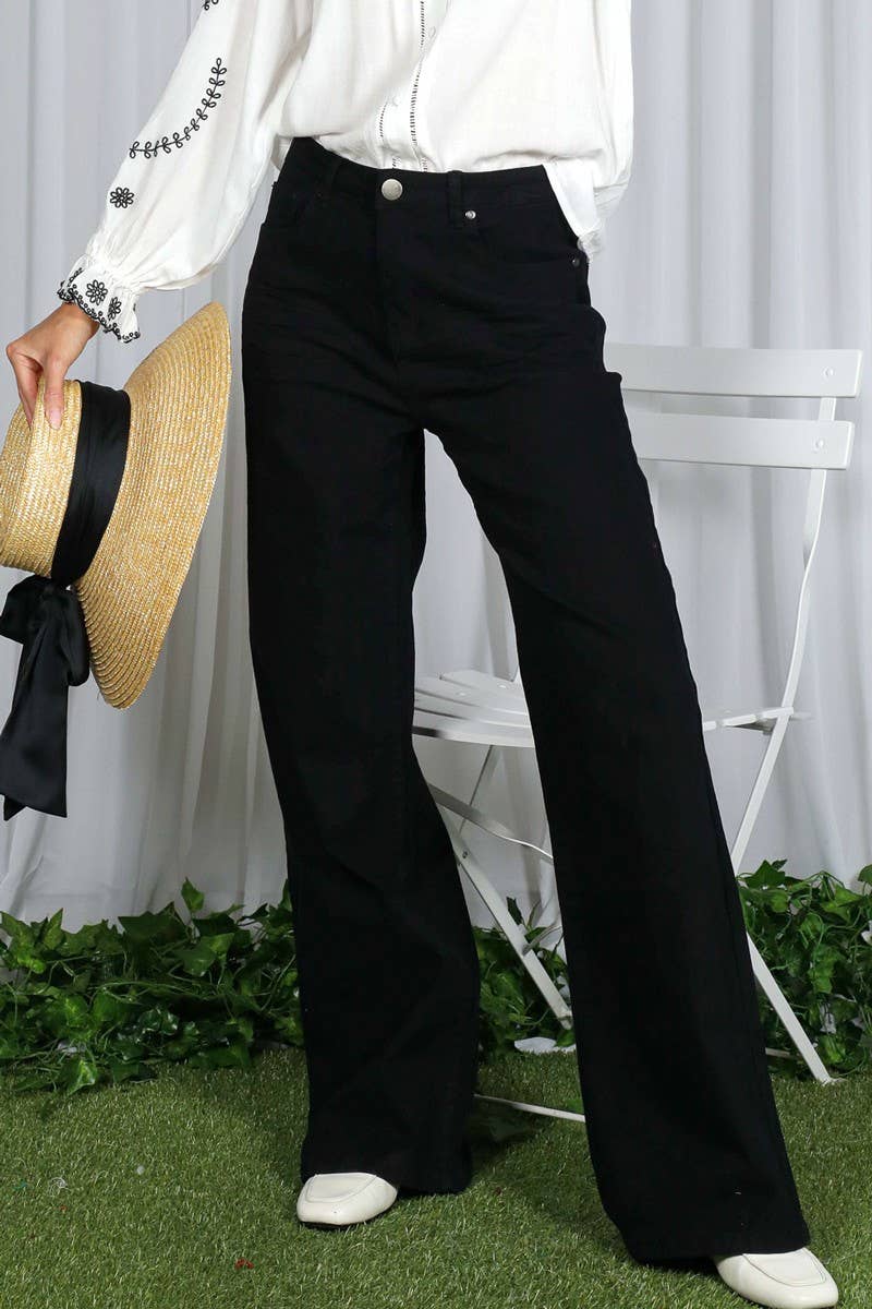 Straight Leg Cotton Long Span Pants VP83031