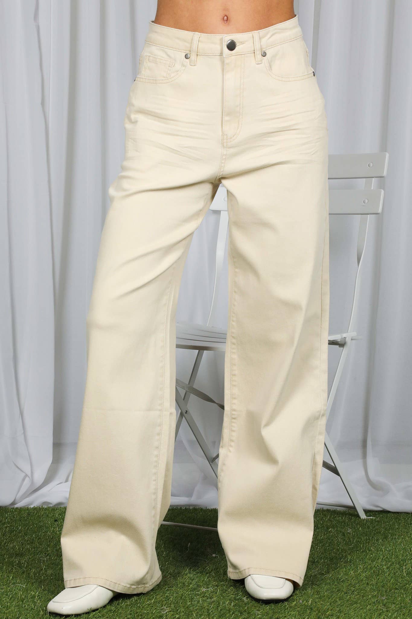 Straight Leg Cotton Long Span Pants VP83031