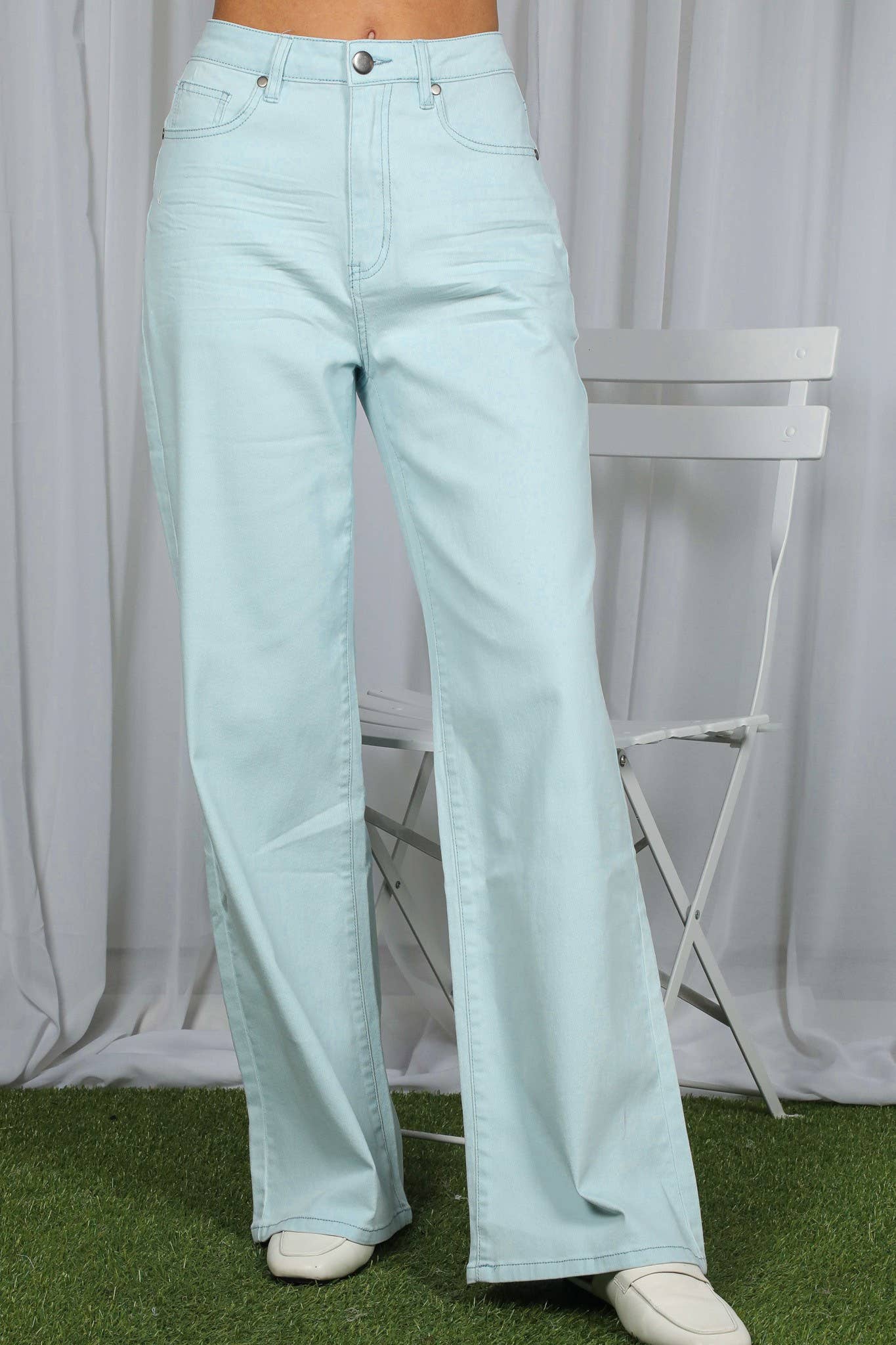 Straight Leg Cotton Long Span Pants VP83031